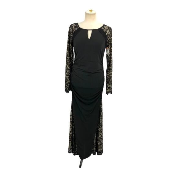 Kimi & Kai Bella Long Sleeve Maternity Maxi Dress Size Small NWOT $98 MSRP - Picture 2 of 7